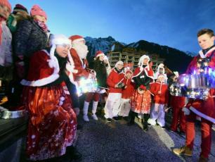 Les fêtes de Noël ont commencé à Chamonix, source photo @LeDauphine