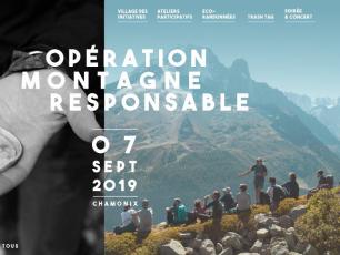 Affiche Operation Montagne Responsable 2019, source photo @ lafuma.com