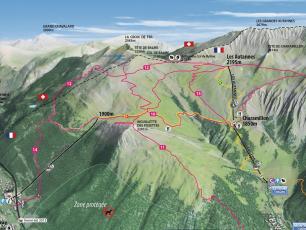 Balme Ski Resort Map