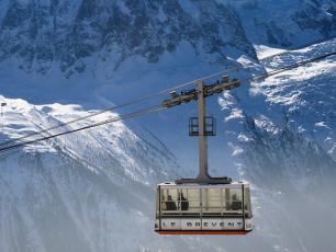 The Brevent Lift Cable Car in Chamonix