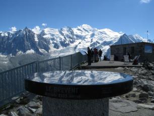 Lav ue du top du Brevent à Chamonix Mont Blanc