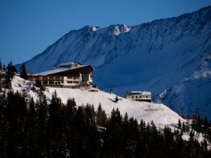 La Flegere chalet and ski resort in Chamonix Mont Blanc valley