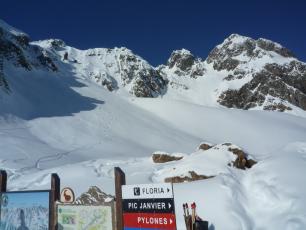 Powder day in La Flegere Ski area - Chamonix Mont Blanc Valley