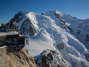 The Summit of the Aiguille du Midi - Photo courtesy of CMB. Copyright @ Bertrand Delapierre