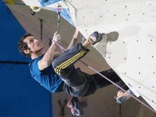 Romain Desgranges is the best lead climber of the 2017! Photo source: @montblanclive.com